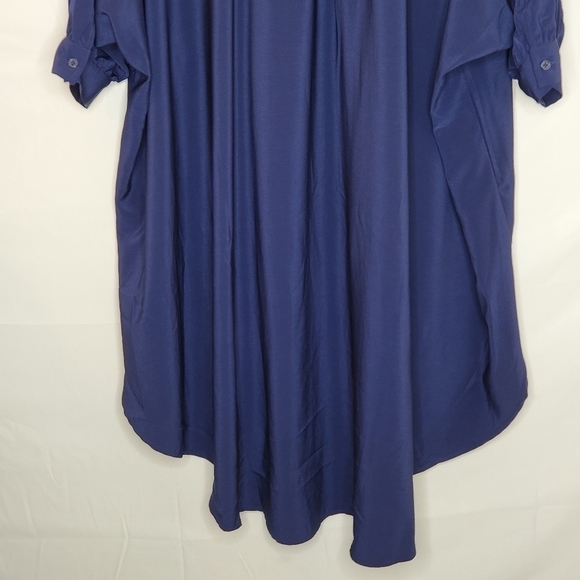 DUBGEE by Whoopi Oversized Tunic Size Med Relaxed Lagenlook Hi-low Dress - Picture 4 of 12